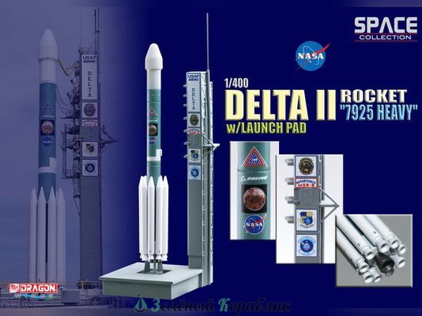 56339D Космический аппарат Дельта II "Миссия Марс" со стартовой площадкой