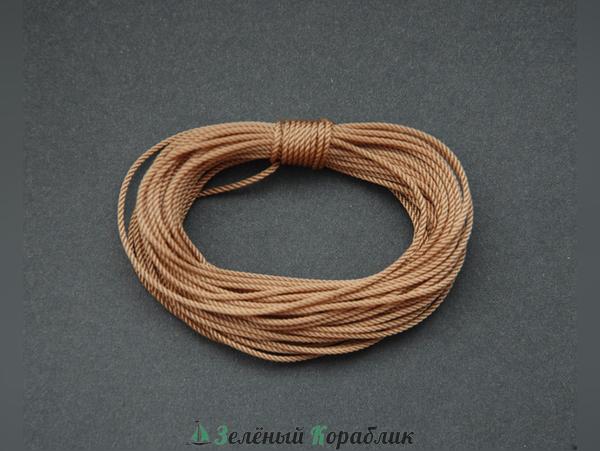 VLR14 Канаты для бегучего такелажа, светло-коричневые, 1,4 мм, 5 м