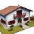 AL30610N Сборная деревянная модель деревенского дома Artesania Latina Chalet en kit de Caserío con carro, 1/72