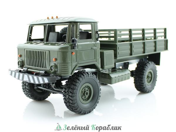 B-24-G Р/У машина WPL Газ 66 грузовая (зеленая) 1/16+акб 2.4G RTR