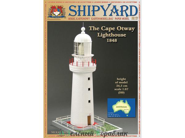 MK026 Сборная картонная модель Shipyard маяк Cape Otway Lighthouse (№57), 1/87