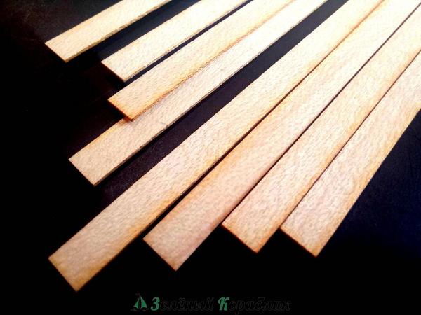 CV227 Рейка клен американский (длина 500 мм, ширина 45 мм, толщина 8 мм), 1 шт.