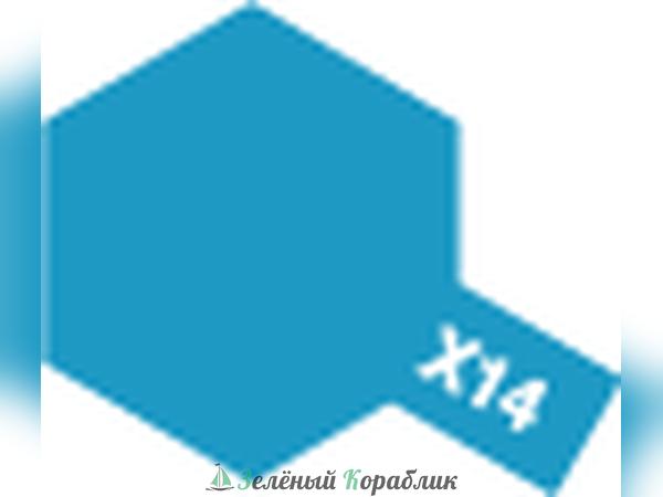 80014 Tamiya Х-14 Sky Blue (Лазурная глянцевая) краска эмалевая, 10мл