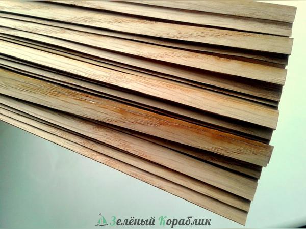 OAK0506-50 Рейка Дуб (длина 500мм, ширина 6мм, толщина 0,5мм), 50 шт