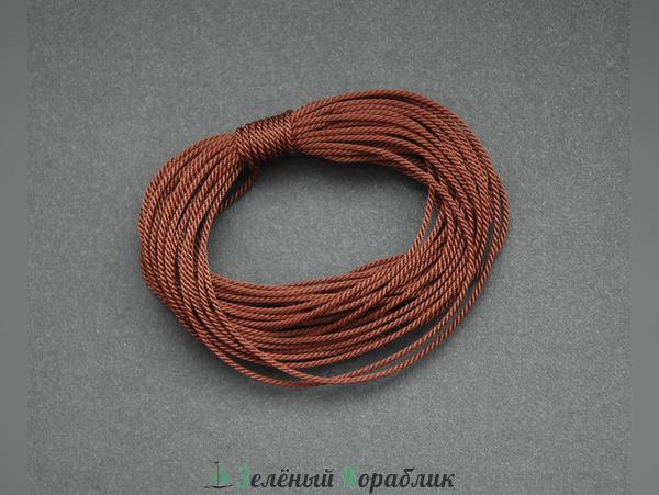 VLK20 Канаты для стоячего такелажа Темно-коричневые, 2,0 мм, 5 м