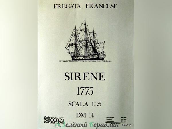 ABDM14 Чертеж корабля Sirene