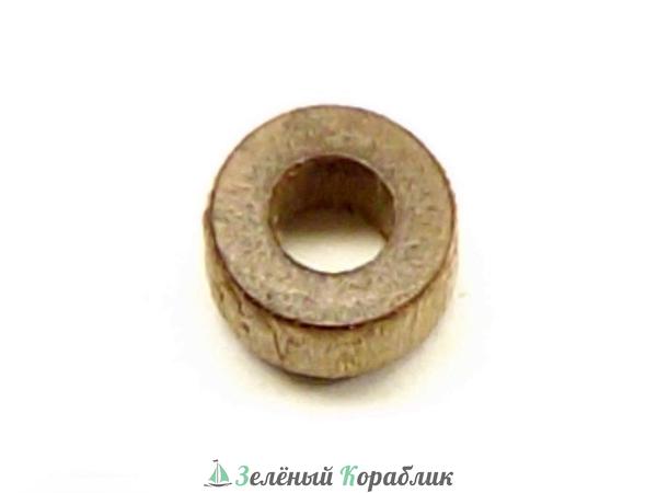 AM4271-04 Колеса для станков пушек, дерево, орех, диам. 4 мм, отверст.2 мм, 2 шт