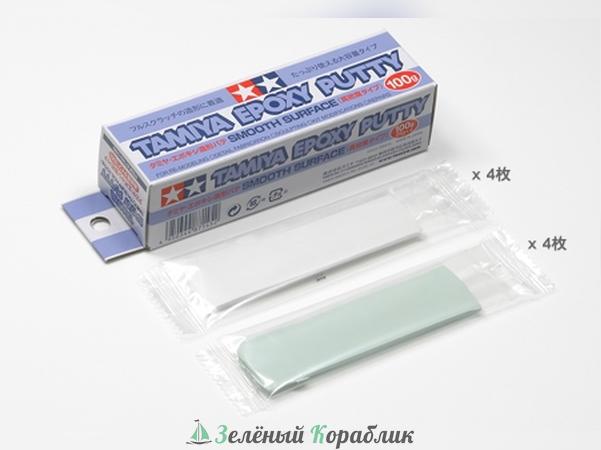 87145 Tamiya Шпаклевка двухкомпонентная (Smooth Type) эпоксидная Epoxy Putty, (время заст. 12ч) 100 гр