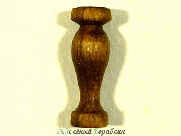 AL8542 Пиллерсы, орех (высота 10 мм), 15 шт.