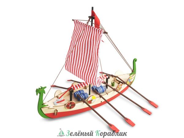 AL30506B Собранная деревянная модель корабля Artesania Latina DRAKKAR (VIKING BOAT) BUILT