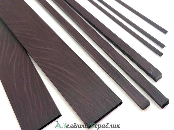 CV137-5 Рейка граб черный (длина 400 мм, ширина 3 мм, толщина 1.5 мм), 5 шт.