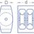 RB065-06 Блок двушкивный (L-10мм, D/R-6мм, d-5,4мм), 1 шт.