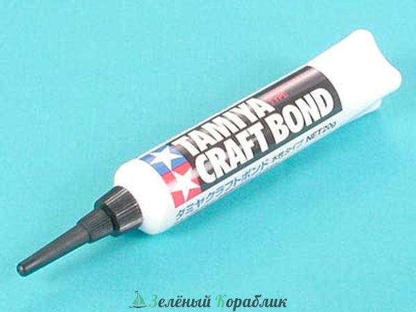 87078 Tamiya Клей-крафт на водной основе Craft Bond, тюбик 20 г