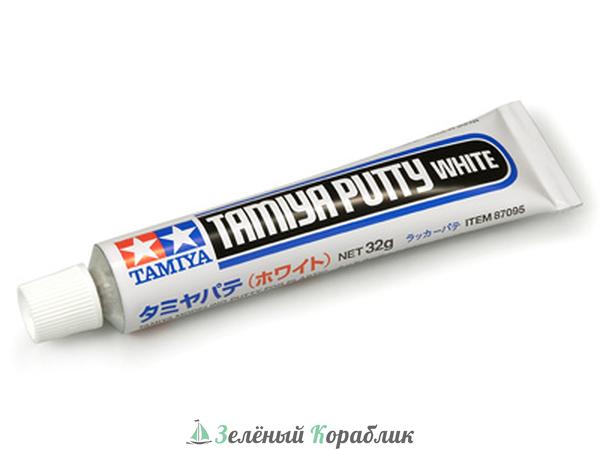 87095 Tamiya  Putty (Basic Type) шпаклевка белая 32гр,  (время заст. 1мм-1ч)