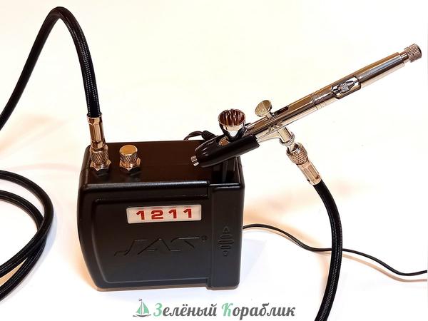 JAS1282 Набор для аэрографии 1282, компрессор, аэрограф, шланг