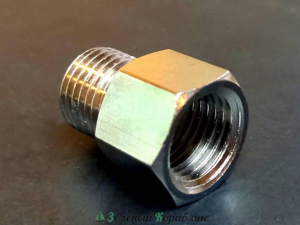 JAS8109 Переходник гайка 1/4" - штуцер 1/4" (компрессор 1201 - фильтр 1703)