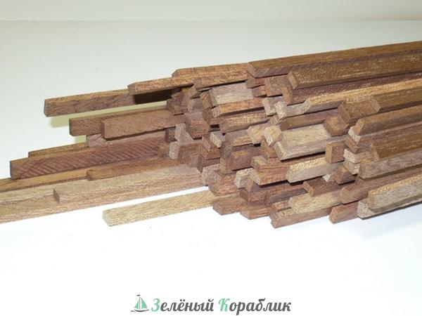 AM2470-08 Рейка 2x4х1000 мм, красное дерево, 1 шт