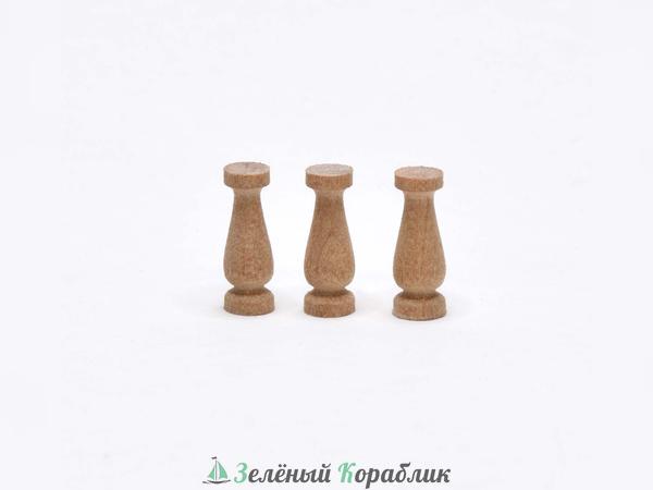 DV155 Пиллерсы «Капля», (груша) (высота 8 мм), 20 шт.