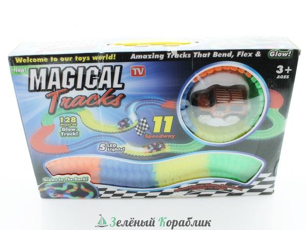 RF-18273 Трек гибкий Magic Tracks &quot;Светится в темноте&quot;, 128 деталей