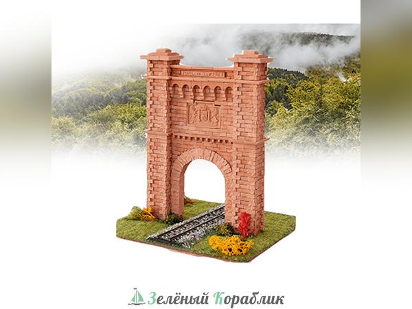 KR30105 Керамический конструктор из кирпичиков  Keranova Входная арка в туннель Сомпорт, через Пиренеи, из обожженной глины