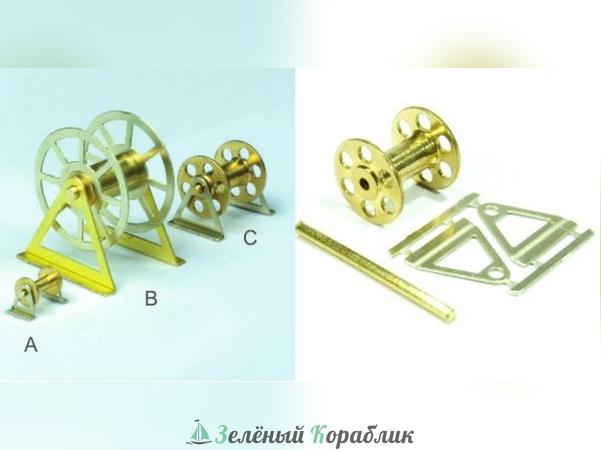 RB030-550 Кабельная катушка, Type С ( L-5 мм; R-5 мм), латунь, 2 шт.