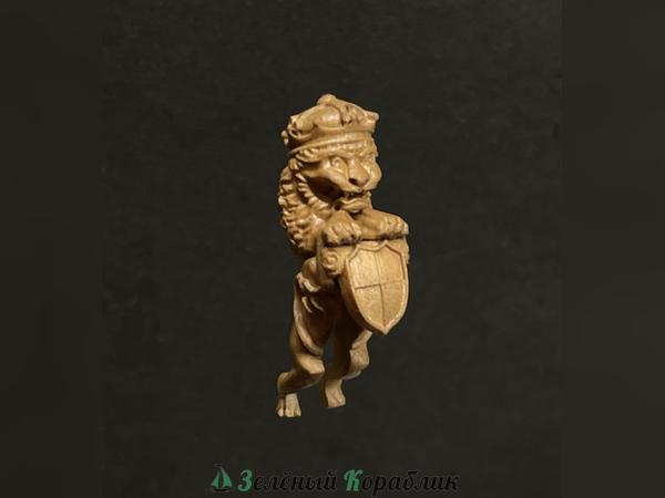 DV012 Носовая фигура «Лев со щитом» (высота 40 мм)