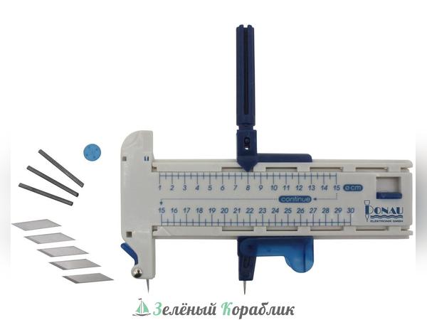 DOMS08 Циркуль для вырезания кругов + 5 лезвий, 3 грифеля