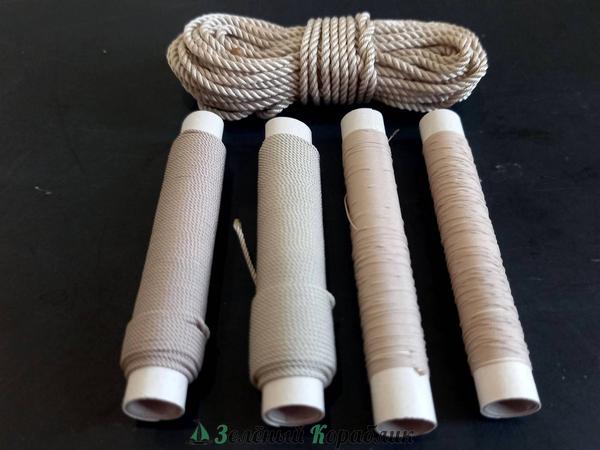 VLS15 Канат для такелажа, светло-серый 1,5 мм, длина 5 м